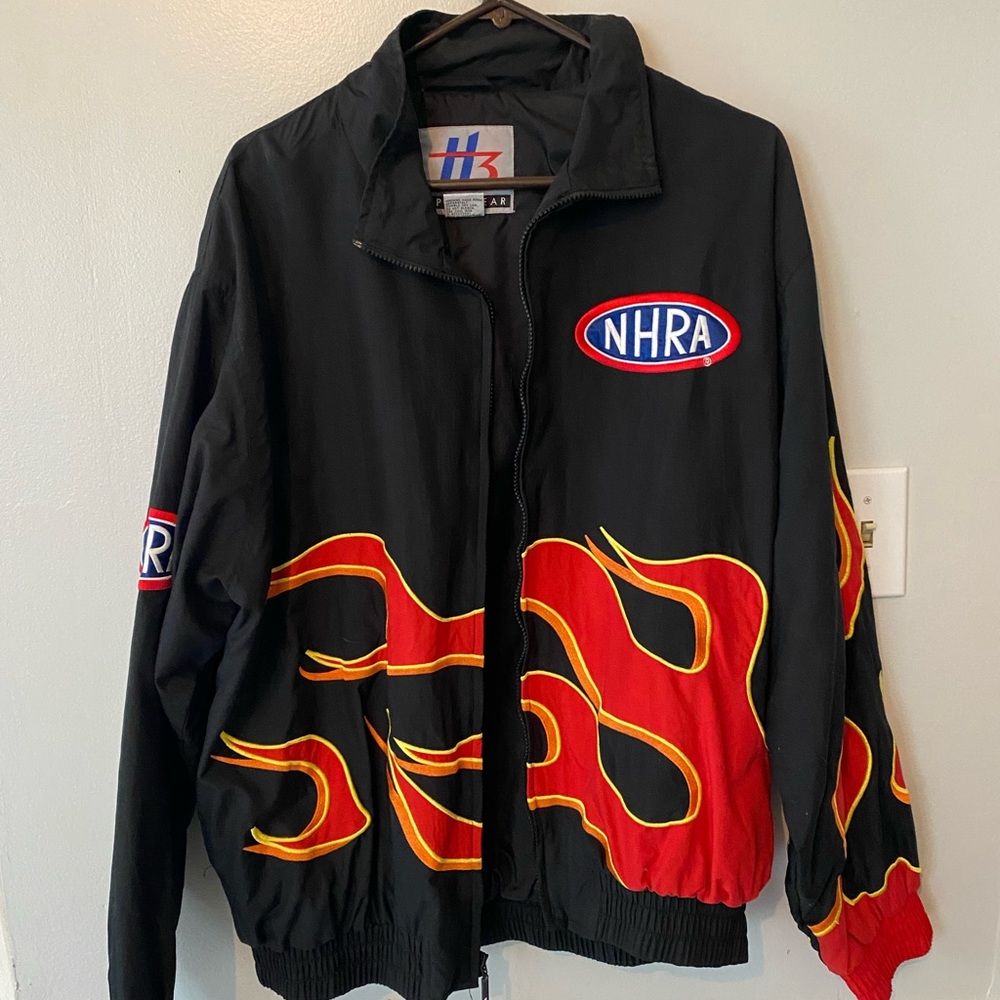 Vintage Winston Drag Racing Jacket signed by Jerry Toliver XL